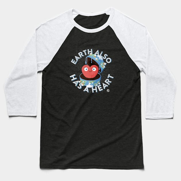 Earth also has a heart Baseball T-Shirt by Sviali